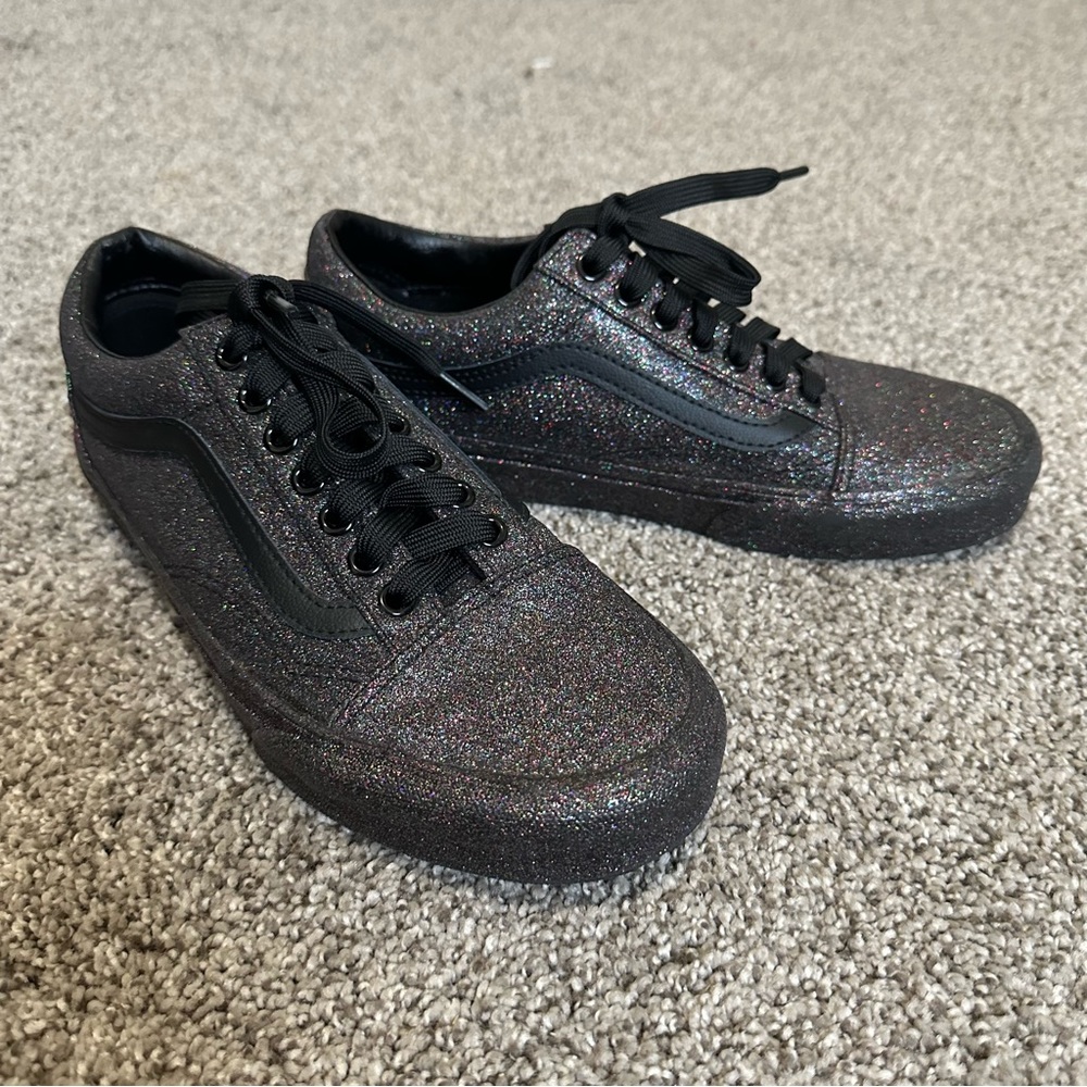 Old Skool Rainbow Glitter Vans *Perfect Condition*